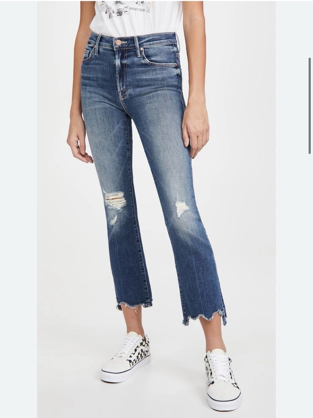 Mother Insiders Crop Step Chew jeans Dancing on coals 24